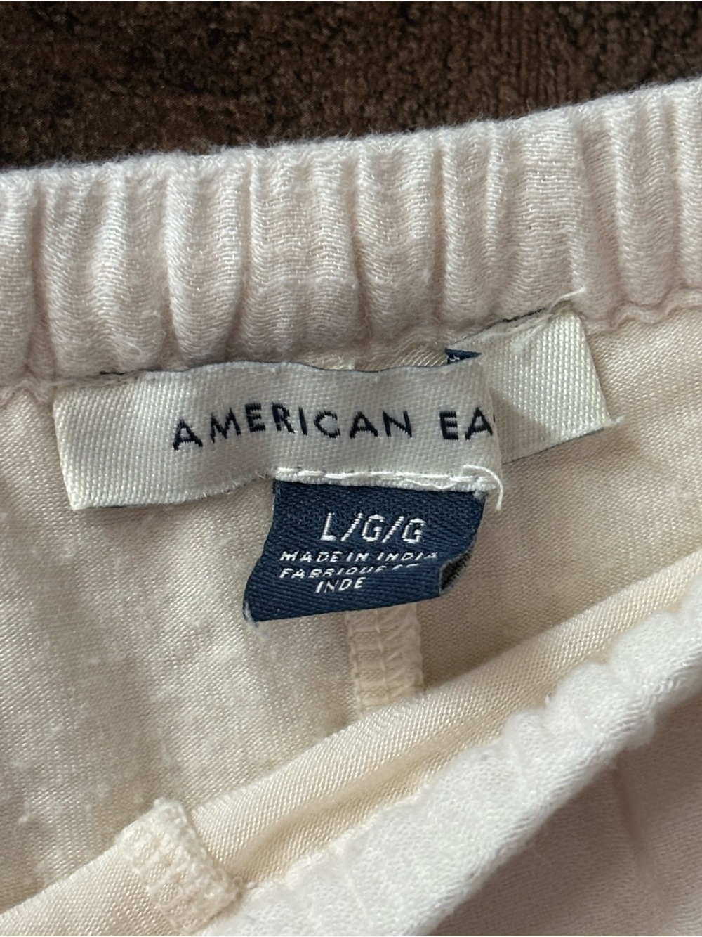 American Eagle Outfitters Cream Lace-Panel Maxi Skirt - Picture 2 of 6